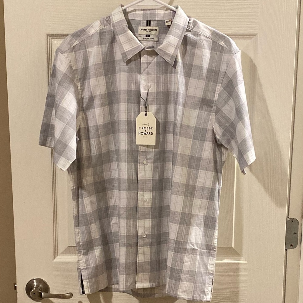 Crosby & Howard Otis Twill Plaid Shirt NWT